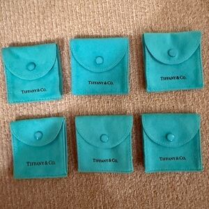 Tiffany & Co. Turquoise Velvet Pouches